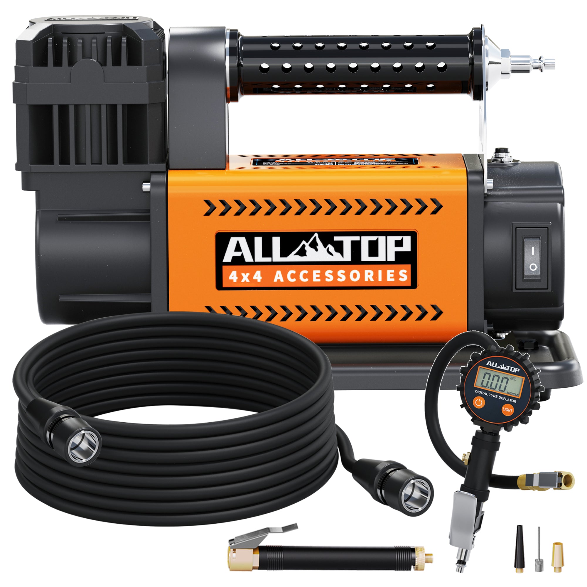 AIR COMPRESSOR KIT W/ DIGITAL PRESSURE GAUGE- 150PSI - 7.06FT³/MIN - 12V DC