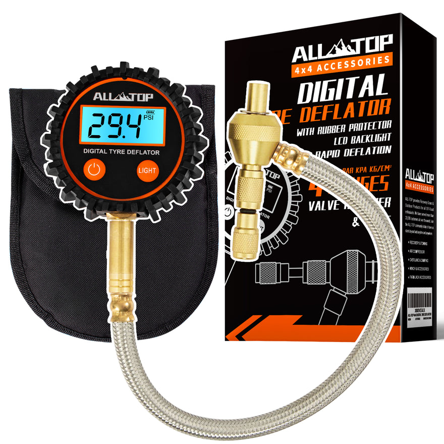 RAPID TIRE DEFLATOR W. DIGITAL GAUGE, 0-250 PSI