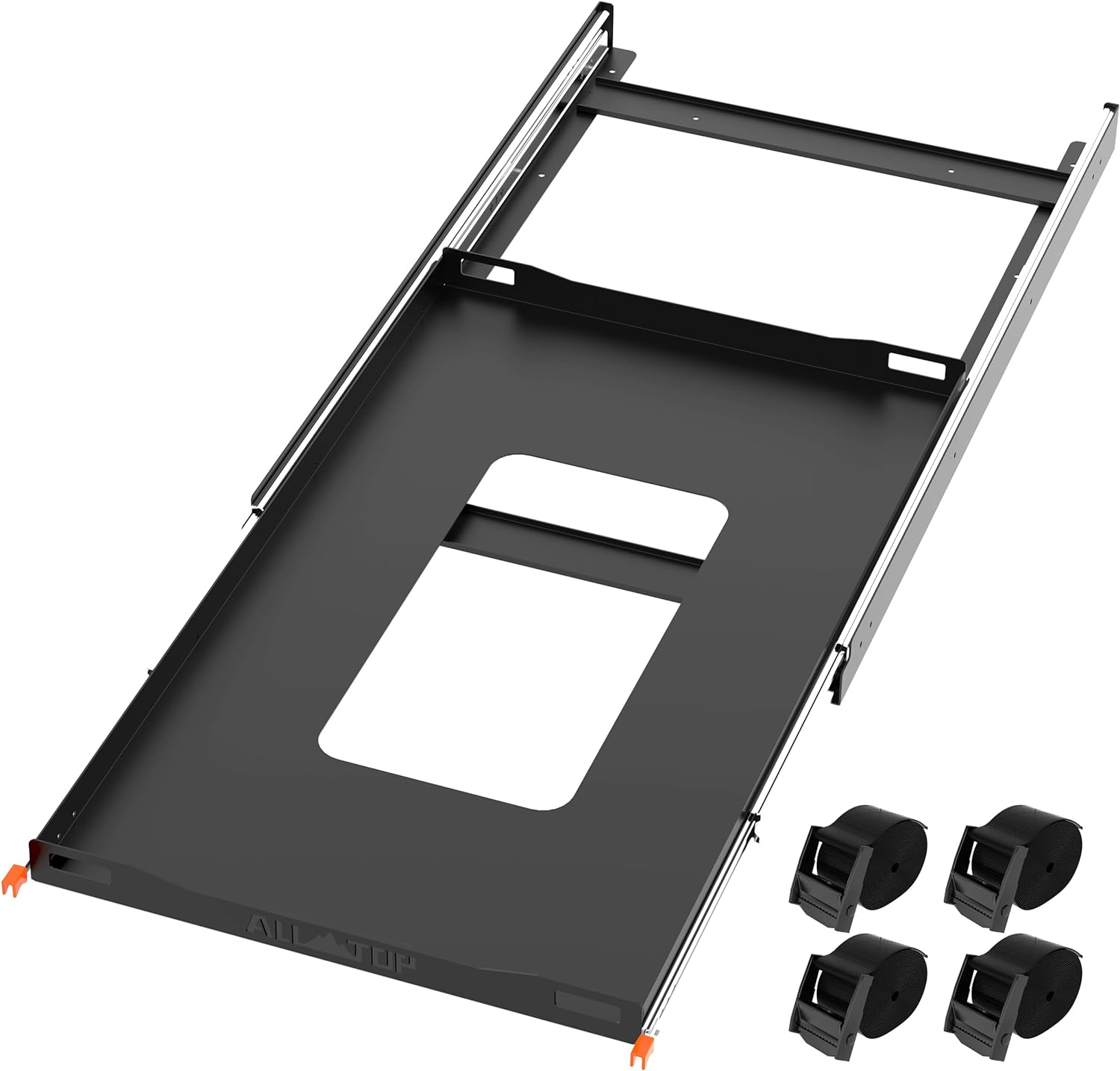 ALL-TOP 40in Fridge Slide (Inner 39.2 x 22.4in) Vehicle Refridgerator Freezer Slider with 4 Buckle Straps, Universal Fit, Max 287 LBS, 3rd Gen