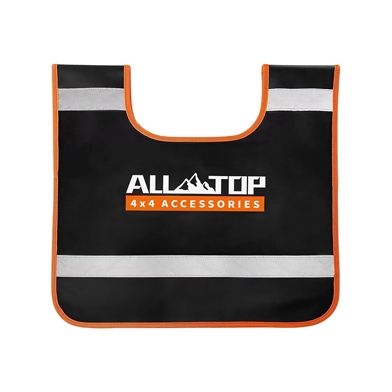 ALL-TOP Winch Damper, Vinyl Winch Cable Damper for Safety Recovery absorb Break Energy when Cable or Rope break - High Visibility Reflective Strip, Black